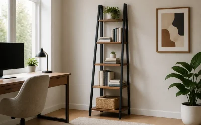 Best Ladder Bookshelves for Narrow Walls and Small Rooms