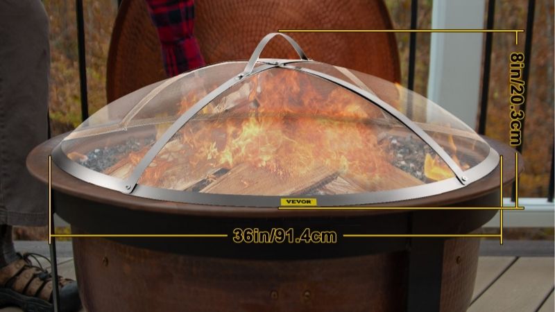 fire pit spark screen