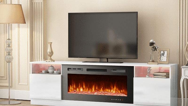 fireplace tv stand
