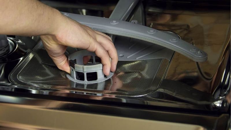 how to clean dishwasher filter
