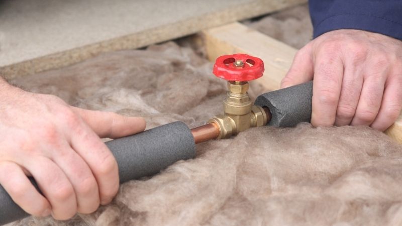 how to insulate exposed pipes
