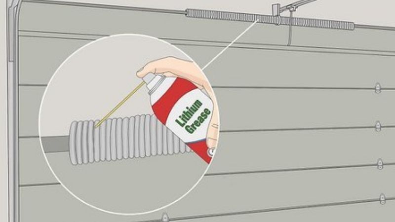 how to lubricate garage door