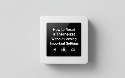 How to Reset a Thermostat Without Losing Important Settings