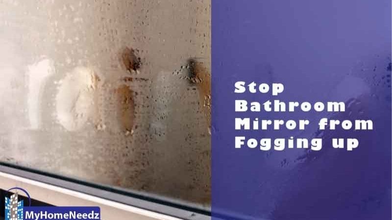 how to stop bathroom mirror fogging