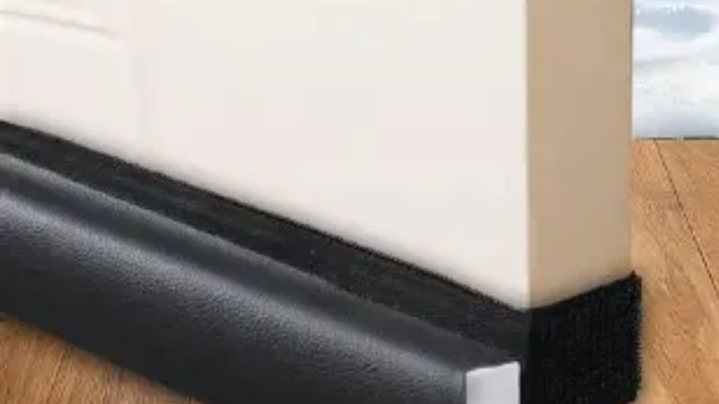 how to stop drafts under doors