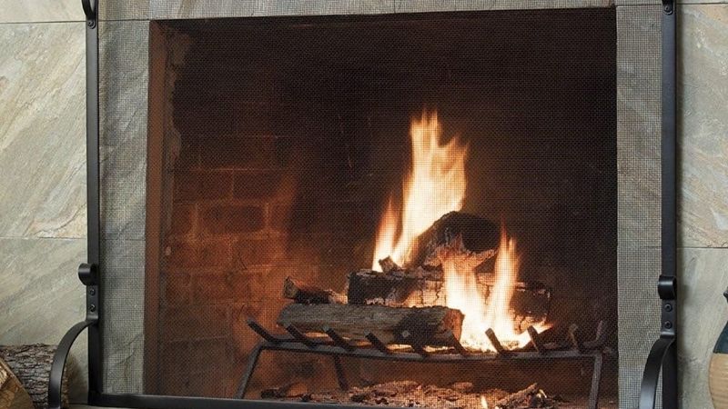 indoor fireplace screen