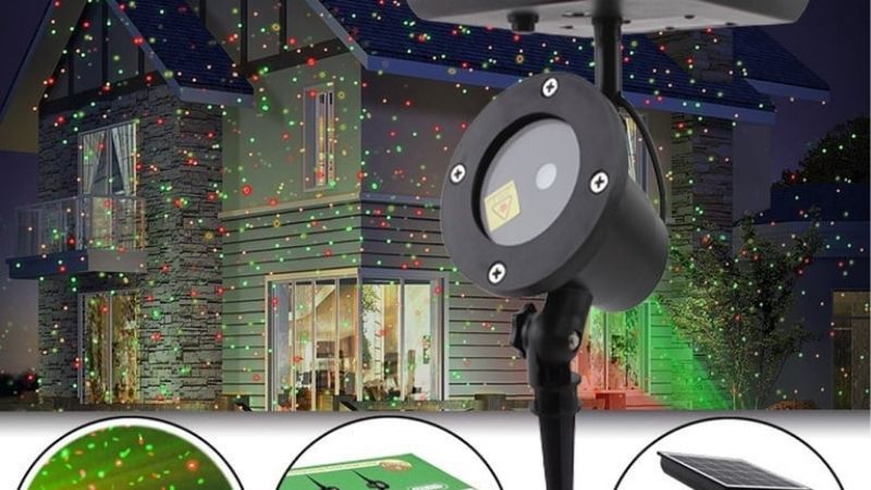 outdoor Christmas projector