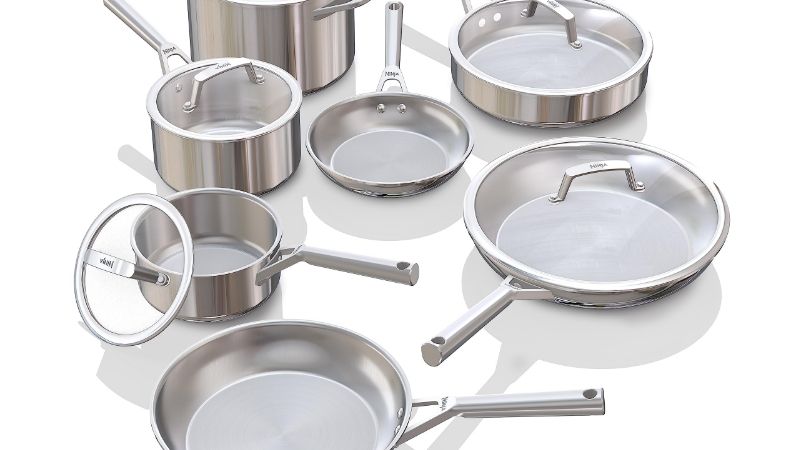 stainless steel cookware set