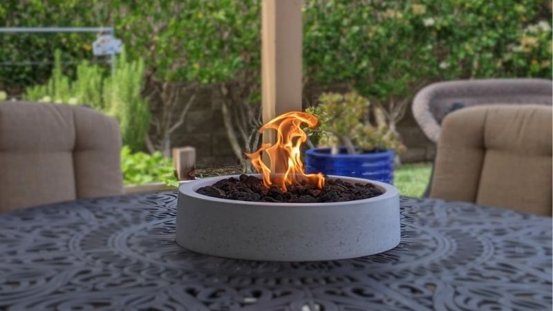 tabletop fire pit
