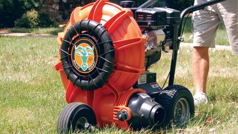 walk behind leaf blower
