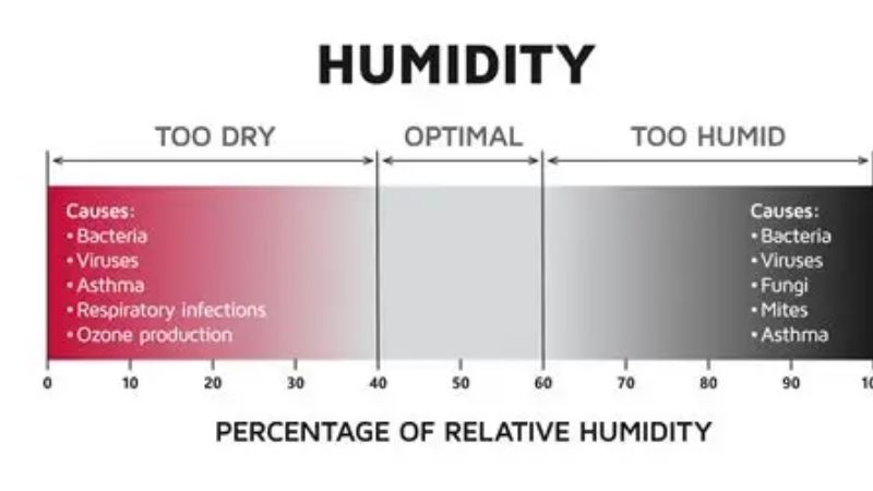 what humidity should a house be in winter