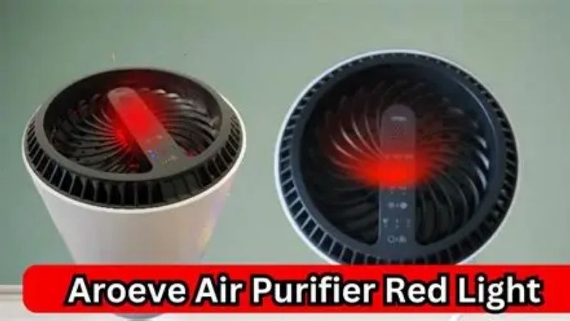 why is my air purifier red