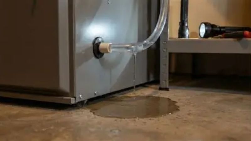 why is my furnace leaking water