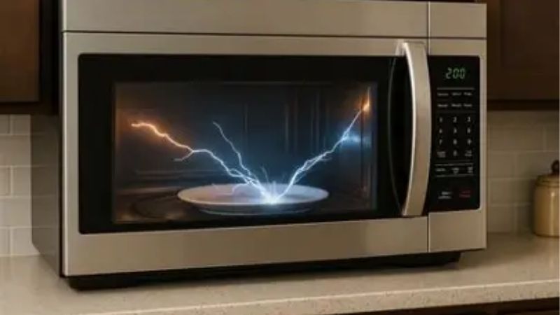 why is my microwave sparking