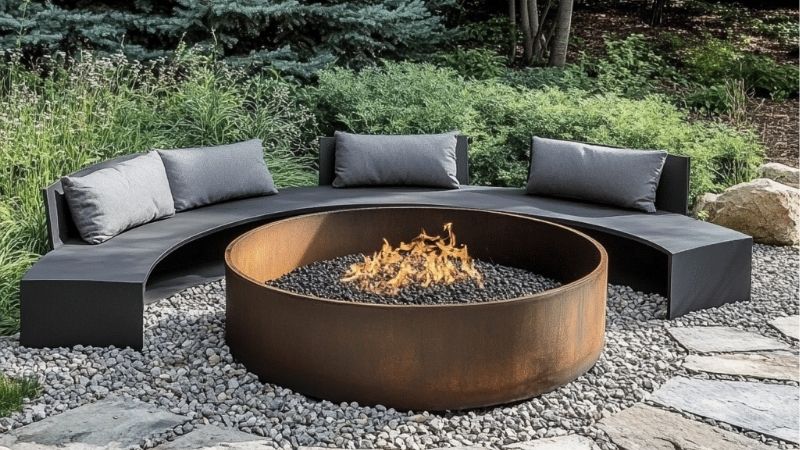 wood burning fire pit